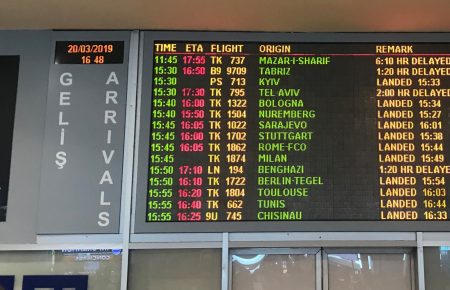 У двох аеропортах у Стамбулі та Бухаресті почали використовувати назву української столиці Kyiv замість Kiev