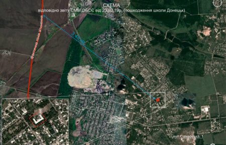 В окупованому Донецьку та області бойовики обстріляли дві школи — СЦКК