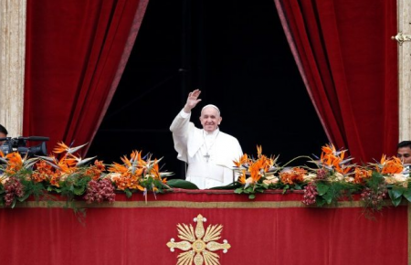 Папа Римський згадав Україну у своїй Великодній промові