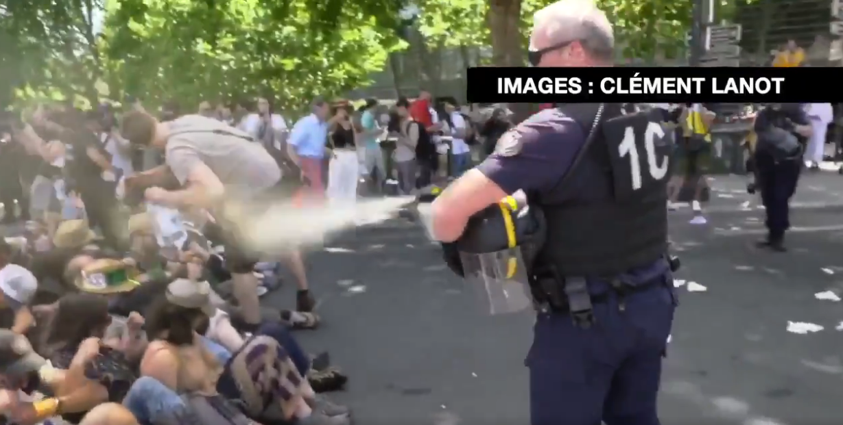 Кліматичний протест у Парижі: правоохоронці застосували сльозогінний газ