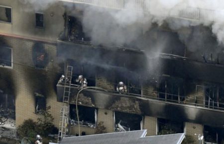 Пожежа на анімаційній студії в Японії: поліція отримала ордер на арешт чоловіка, підозрюваного у підпалі