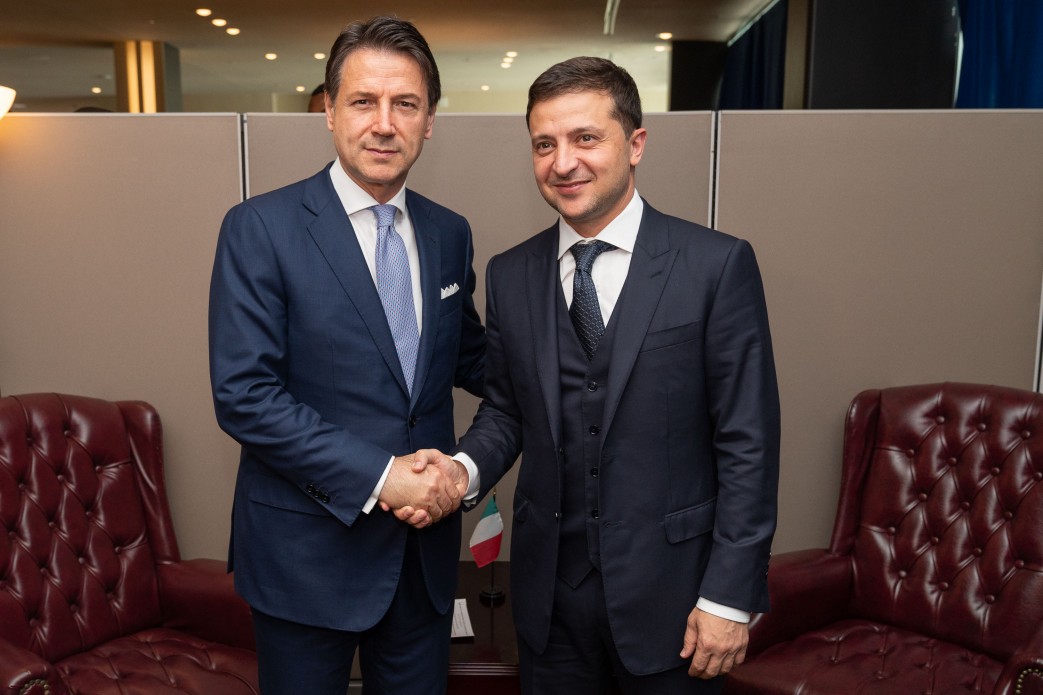 Зеленський зустрівся з Прем’єр-міністром Італії Джузеппе Конте