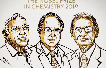 Нобелівську премію з хімії вручили за розробку літій-іонних батарей
