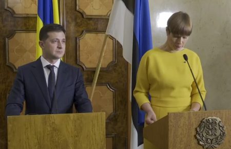 Зеленський зустрівся з президенткою Естонії Кальюлайд (трансляція)