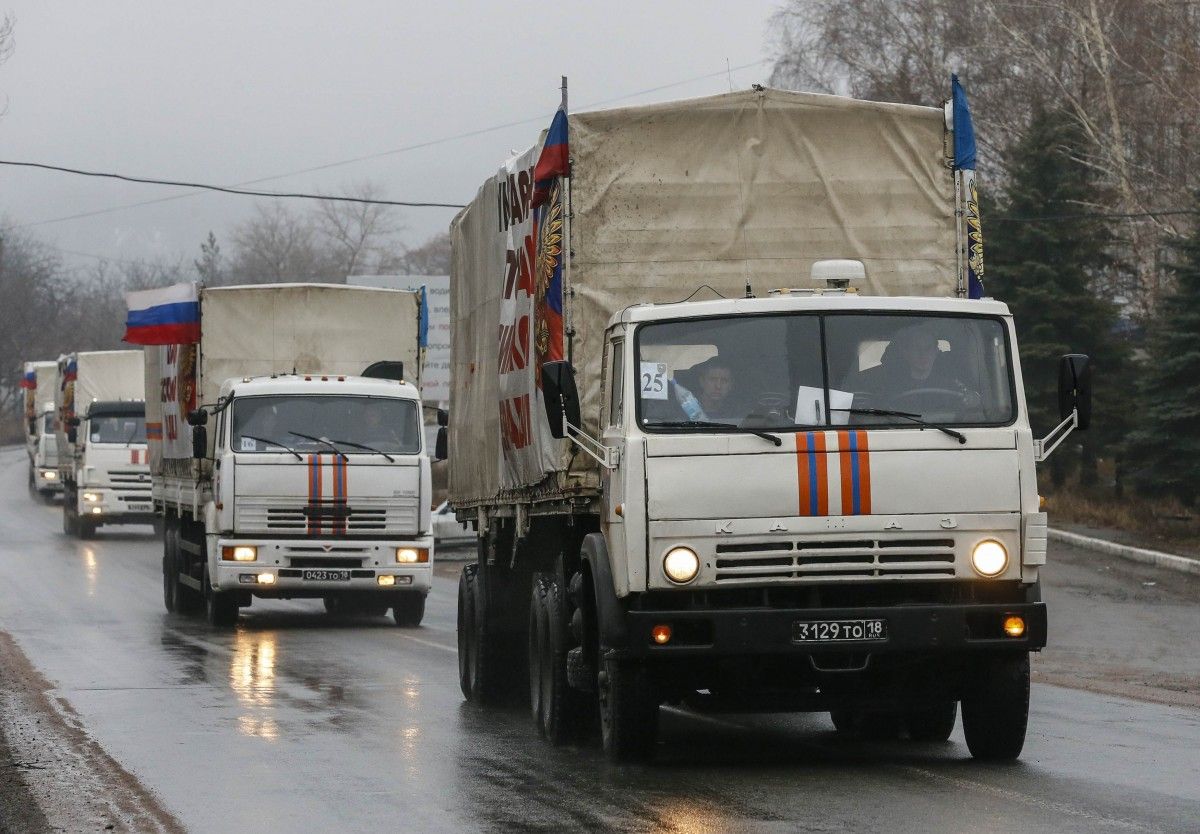 Росія відправила «новорічний гумконвой» на окупований Донбас