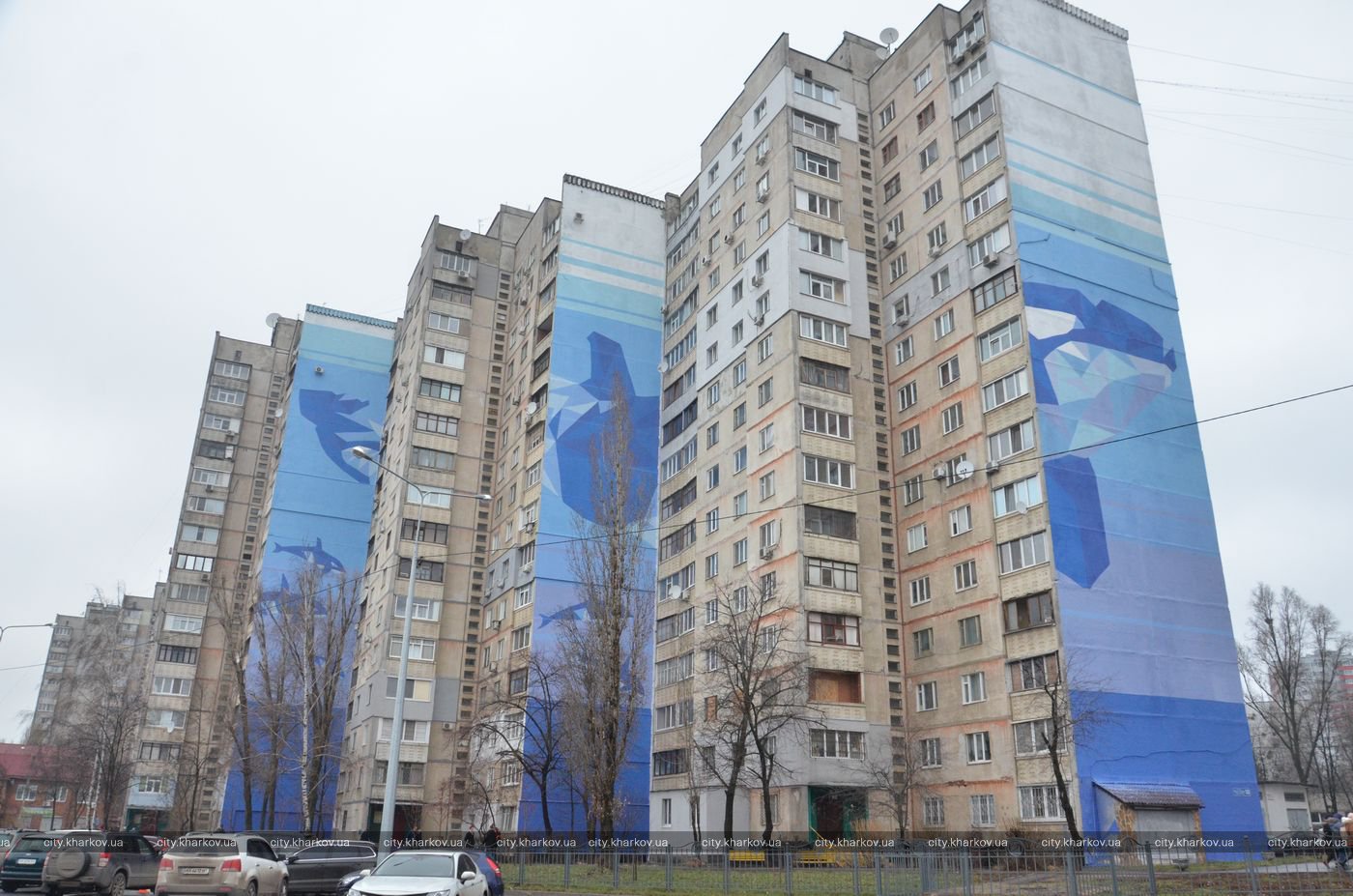 У Харкові створили найбільший в Україні мурал-триптих