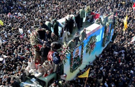 В Ірані під час церемонії прощання з Сулеймані 56 людей загинули, понад 200 постраждали через тисняву
