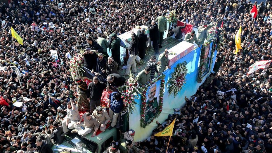 В Ірані під час церемонії прощання з Сулеймані 56 людей загинули, понад 200 постраждали через тисняву