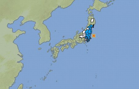 Біля узбережжя Японії зафіксували землетрус магнітудою 5.6