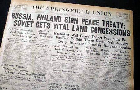 Капітуляція чи компроміс? Чим був договір Фінляндії з Москвою 80 років тому?