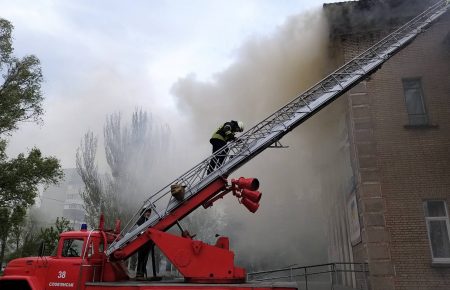 У Слов'янську сталась пожежа у Центрі культури