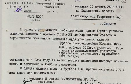 СБУ оприлюднила документи про долі представників «Розстріляного відродження»