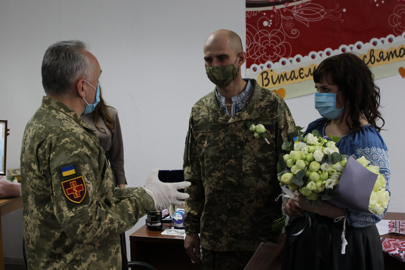 У госпіталі одружився поранений український військовий