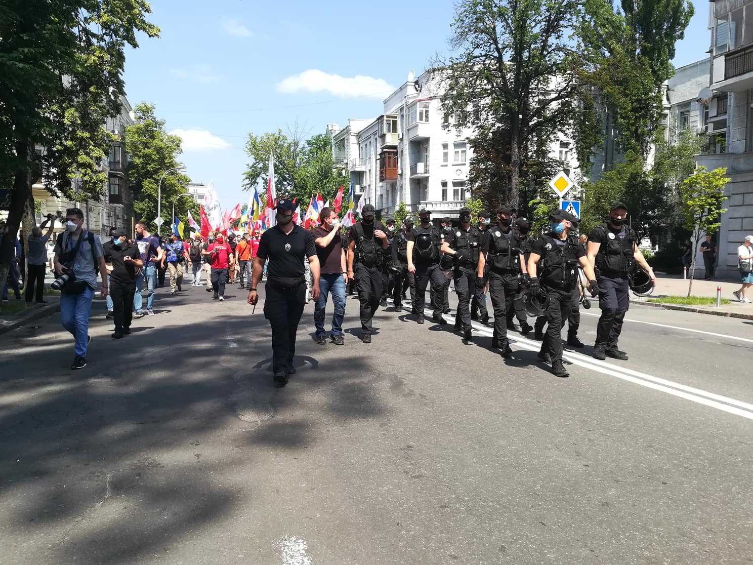 Акции в центре Киева: полиция задержала 12 человек
