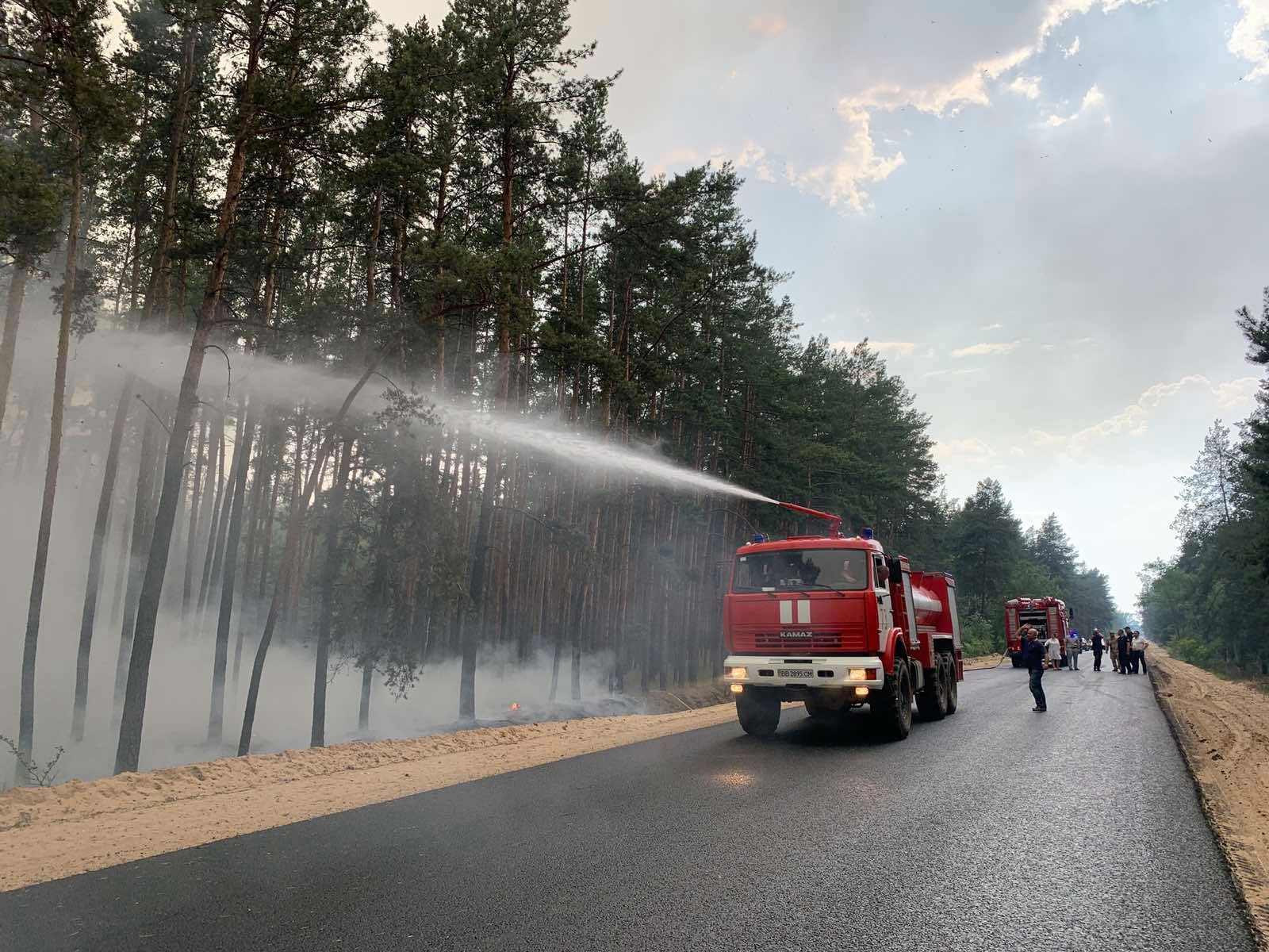 На Луганщині внаслідок обстрілу бойовиків загорівся ліс