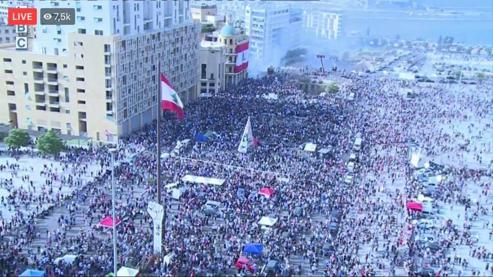 У Бейруті — масові протести після вибуху в порту, сталися сутички з поліцію, є постраждалі