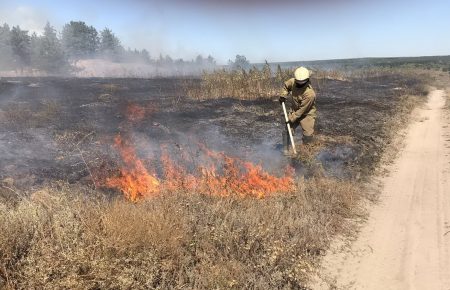 На Харківщині спалахнула масштабна пожежа