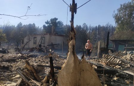 Пожежі на Харківщині: у Гороб'ївці є вулиці, де не залишилося жодної вцілілої хати (фото)