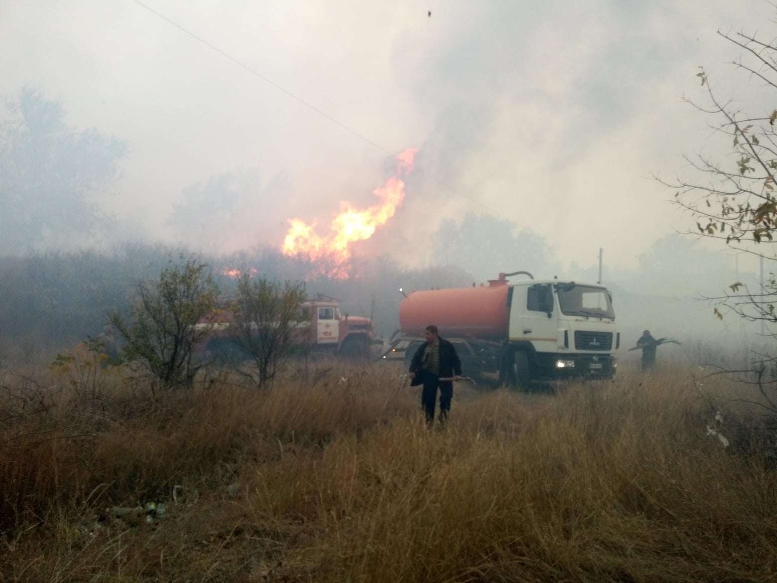 Офіційної версії причин пожеж на Луганщині поки що немає — поліція
