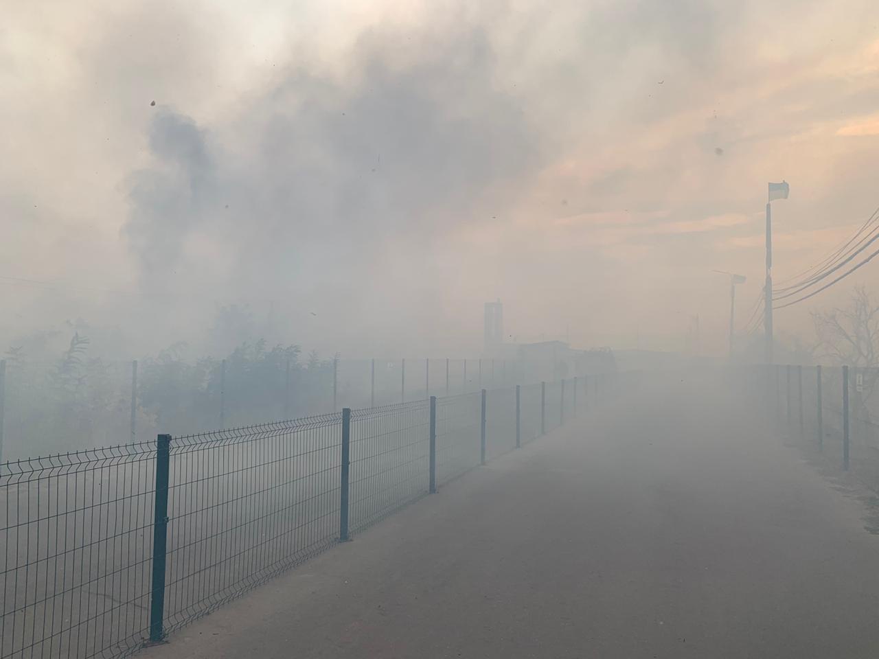 Пожары на Луганщине: огонь распространился до КПВВ «Станица Луганская», повреждена инфраструктура (видео)