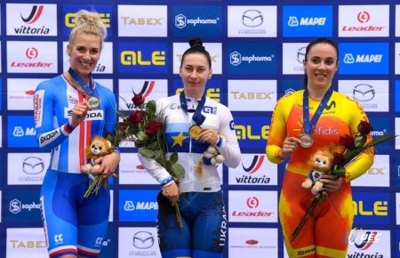 Українка Олена Старікова стала чемпіонкою Європи з велотреку у гонці кейрін