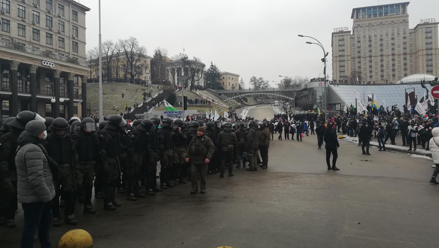 Протести ФОПів: постраждали близько 40 поліцейських
