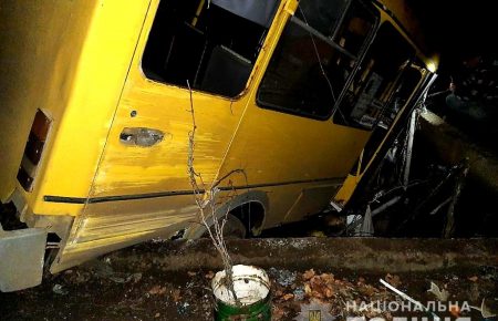 В Николаевской области маршрутка с 15 пассажирами упала в бассейн