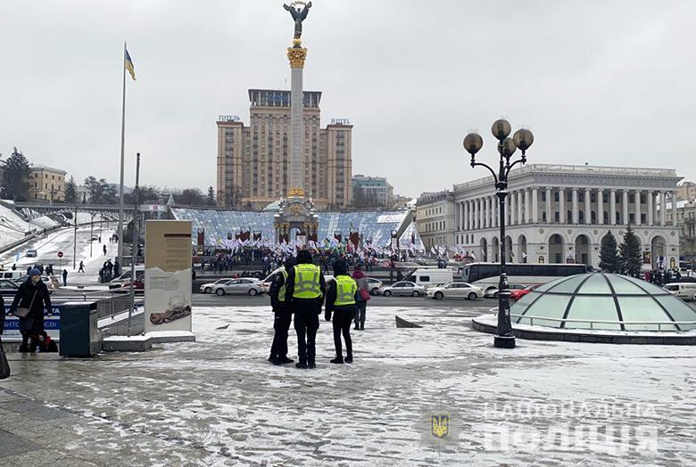 У центрі Києва поліція посилила заходи безпеки через мітинг ФОПів