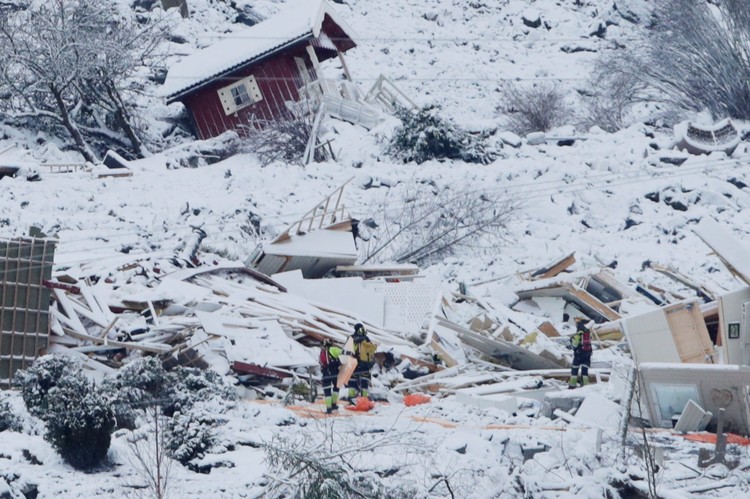 Зсув ґрунту у Норвегії: 5 загиблих, близько тисячі евакуйованих