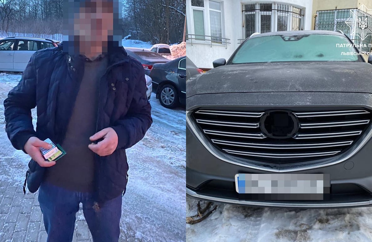 У Львові чоловік намагався сховатися від поліції, закопавшись у сніг