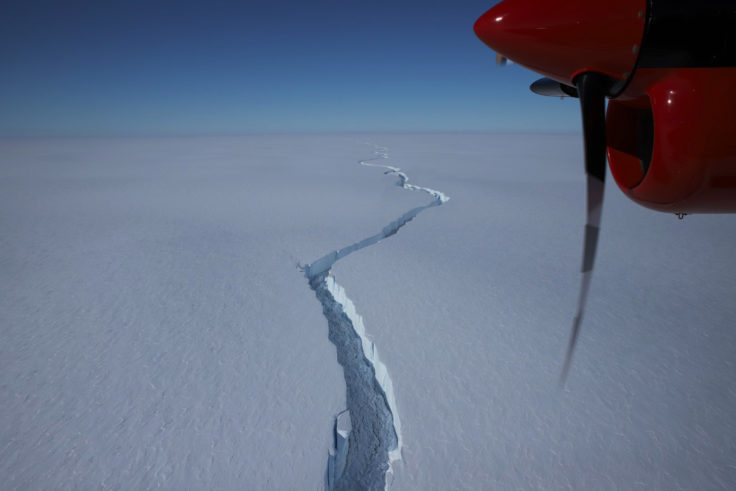 Європейське космічне агентство показало із супутника айсберг, що відокремився від Антарктиди (ВІДЕО)