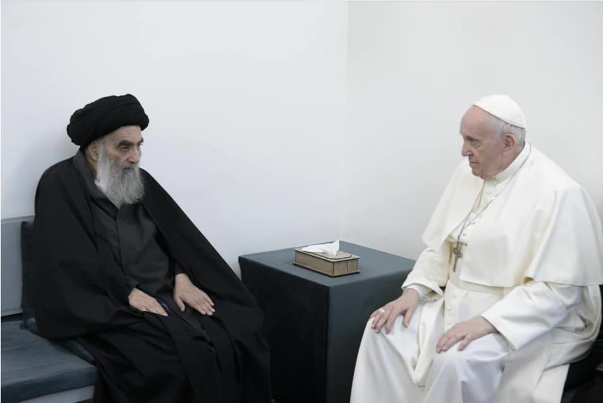 Папа Франциск провів історичну зустріч з вищим шиїтським священнослужителем Іраку