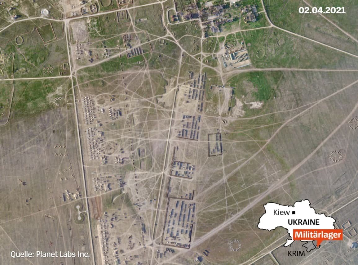 Росія побудувала військовий табір в окупованому Криму
