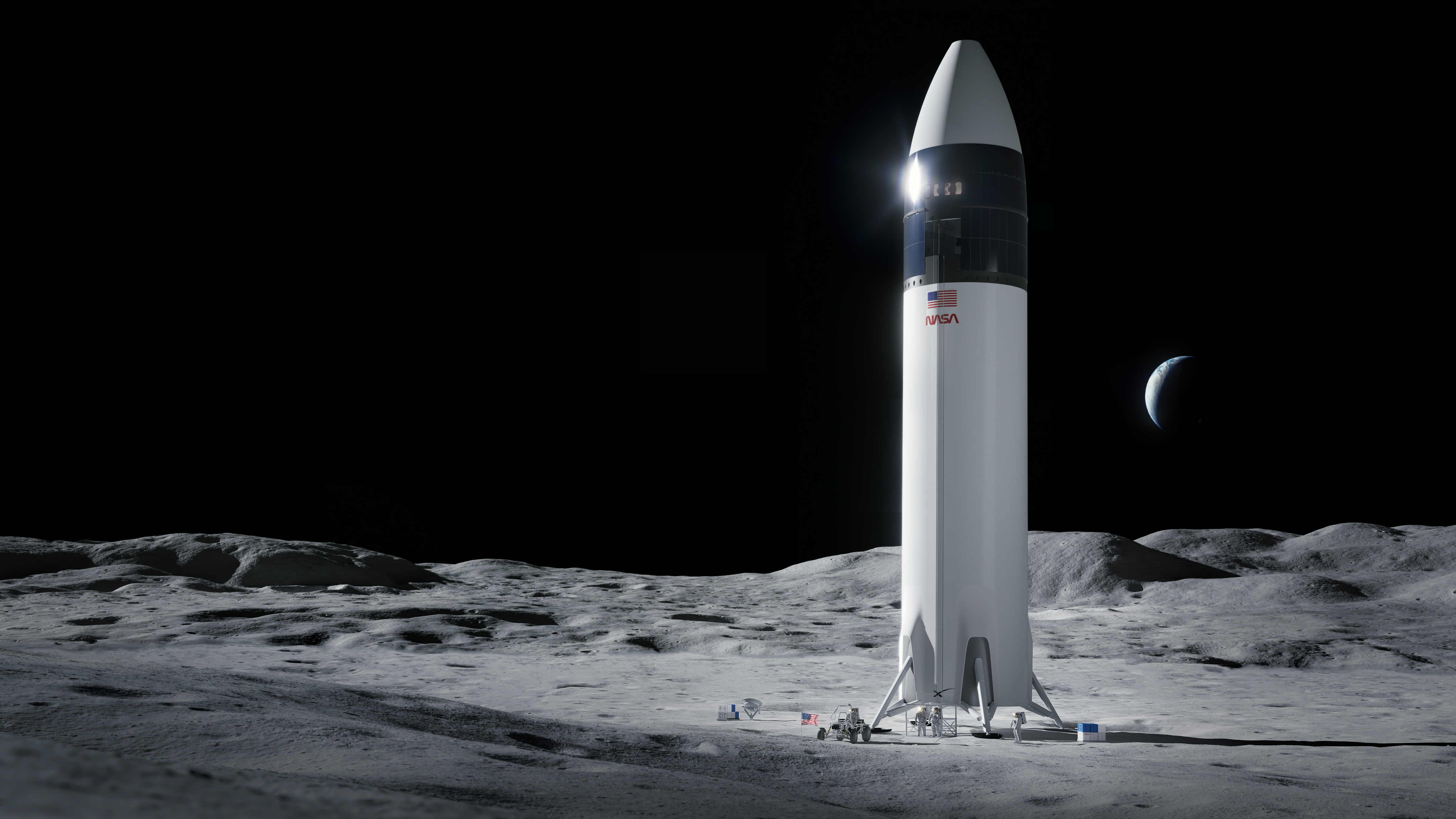 Ілон Маск доправить астронавтів на Місяць у 2024 році, SpaceХ отримала контракт