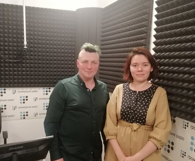Сергій Бакшеєв та Анастасія Багаліка в студії