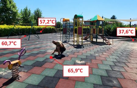 «Нам нужно больше деревьев» — поляк измерил температуру поверхностей на улице в жаркий день и что из этого получилось (фото)