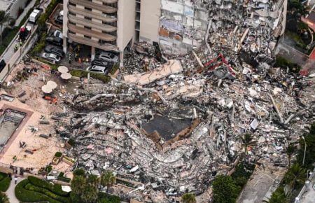 Обвал будинку в Маямі: відомо про 5 загиблих, 156 людей вважають зниклими