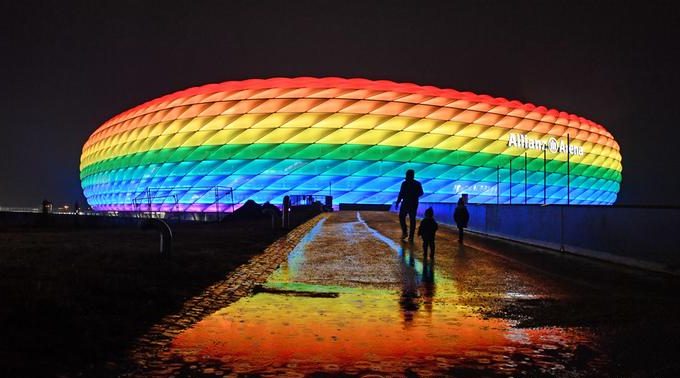 У Мюнхені під час матчу збірної з Угорщиною хочуть підсвітити стадіон кольорами веселки
