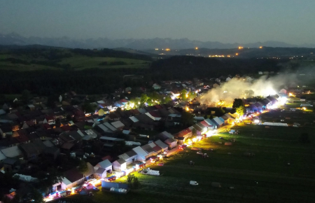 Пожежа в селі у Польщі: 112 людей без житла, 9 постраждалих