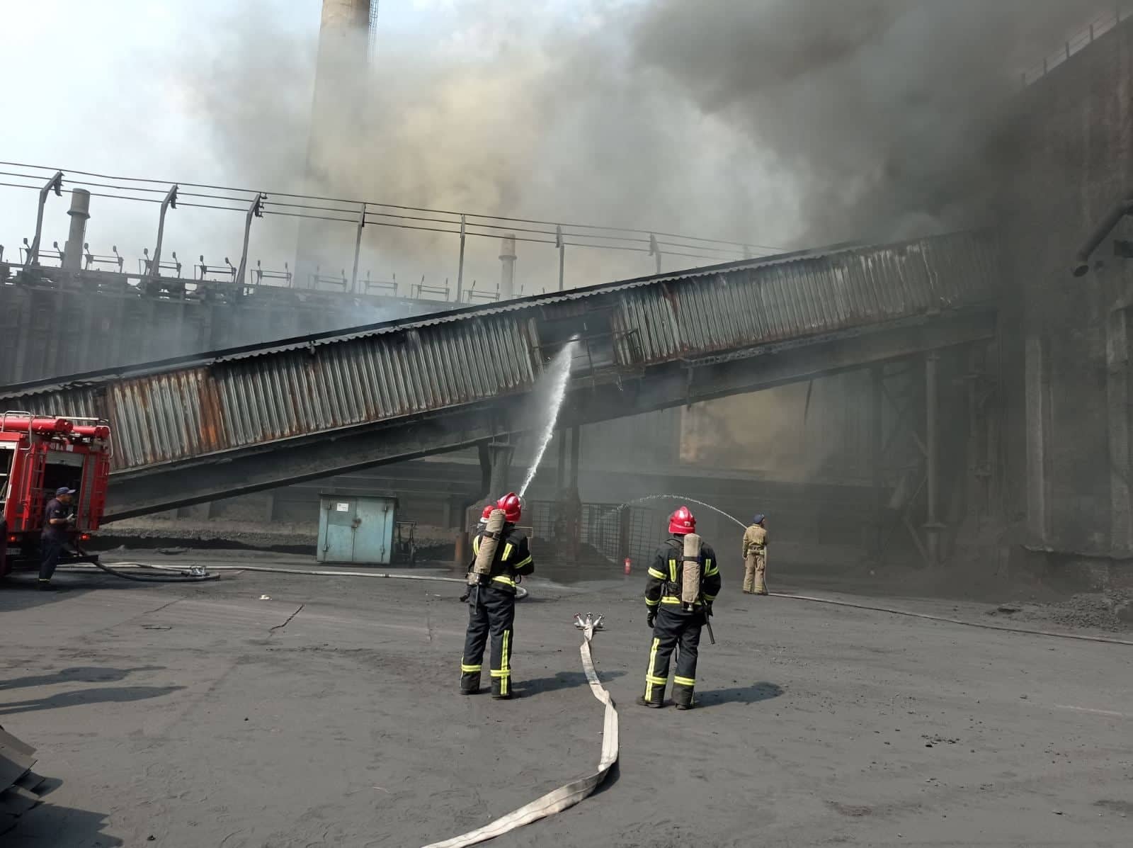На Авдіївському коксохімічному заводі сталася пожежа