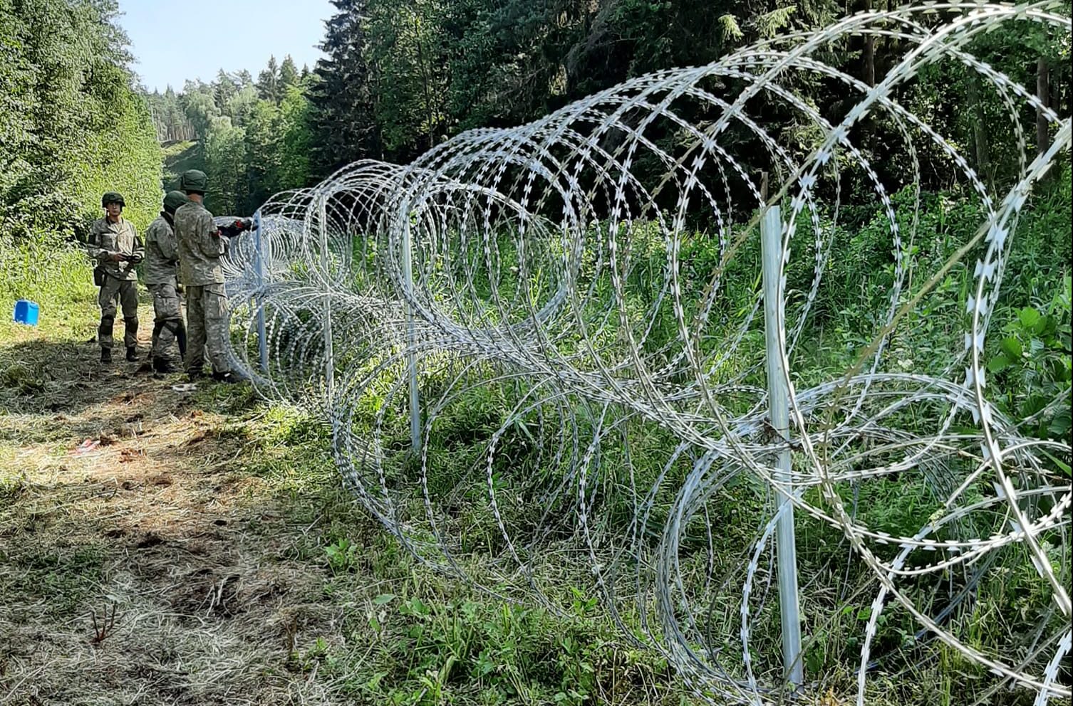 У Литві призупинили будівництво паркану на кордоні з Білоруссю, бо не вистачило дроту