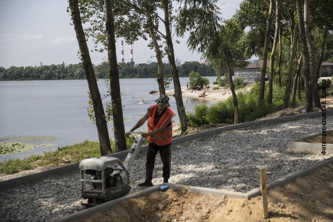 На Осокорках строят новый парк — Кличко опубликовал видео