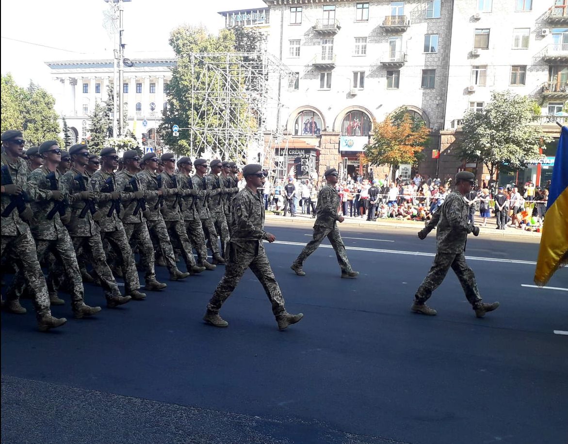 На Крещатике в Киеве проходит вторая репетиция парада ко Дню независимости (видео)