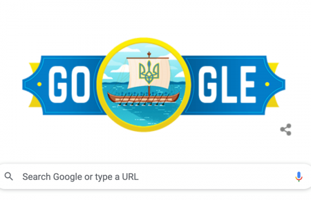 Google присвятив Дню Незалежності України дудл із козацьким човном