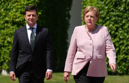 В Мариинском дворце началась встреча Зеленского и Меркель