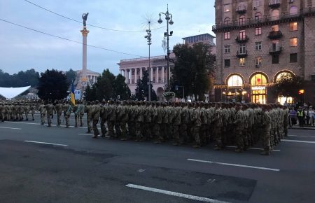 В Киеве проходит репетиция парада ко Дню независимости (фото, видео)