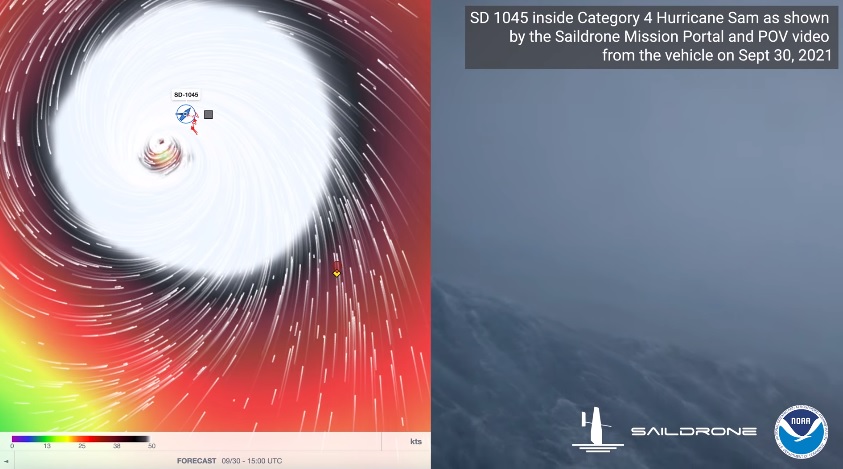 Науковці за допомогою безпілотника зняли відео зсередини урагану 4 категорії