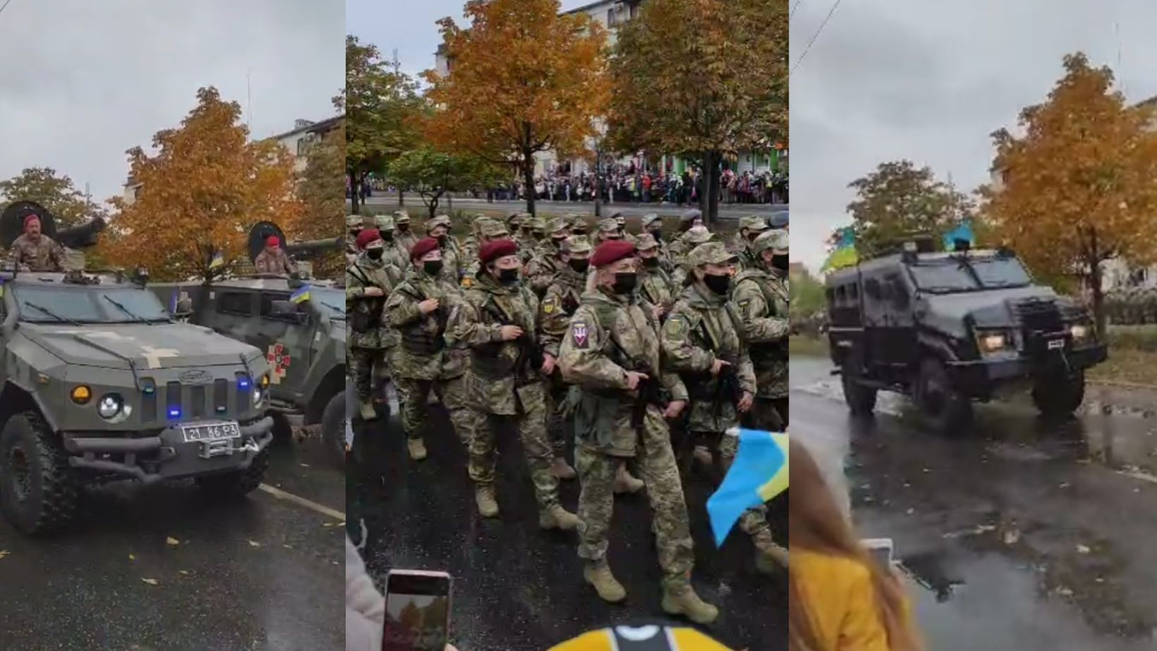 В Северодонецке проходит военный парад ко Дню защитников и защитниц Украины (видео)