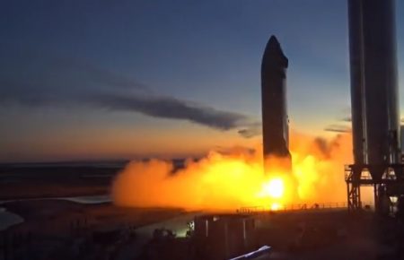 SpaceX провела перший запуск двигуна Raptor на прототипі Starship SN20