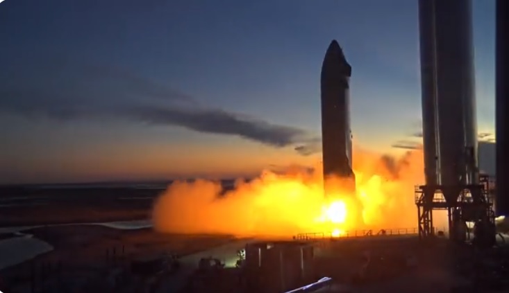 SpaceX провела перший запуск двигуна Raptor на прототипі Starship SN20